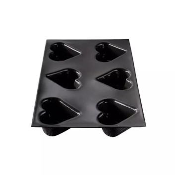 FLEXIPAN 6-heart silicone cake mold 30X20cm