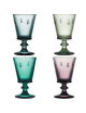 La Rochère Abeille 4 wine glasses set of 4 assorted colors