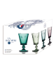 La Rochère Abeille 4 wine glasses set of 4 assorted colors