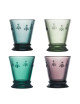 La Rochère Abeille 4 water glasses set of 4 assorted colors