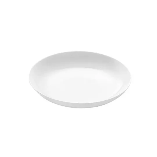 DEGRENNE 6 Modulo white soup plates 20cm