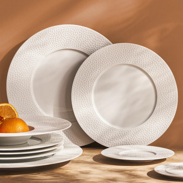 DEGRENNE 6 porcelain plates L Fragments - 6 sizes