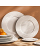 DEGRENNE 6 porcelain plates L Fragments - 6 sizes