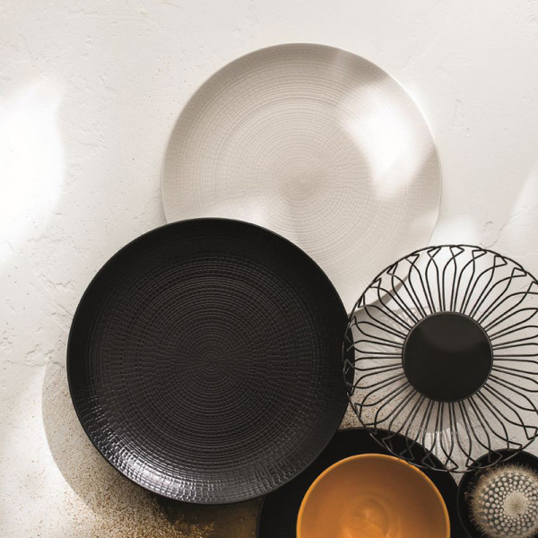 DEGRENNE 6 Modulo nature Pierre de Lave plates - 5 sizes