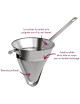 GOBEL Stainless Steel Mesh Strainer, 20cm Reinforced