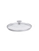 CRISTEL Master fixed domed lid in glass and stainless steel - 4 sizes