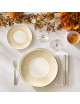DEGRENNE 6 Couronne porcelain plates - 6 sizes
