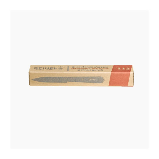 OPINEL box of 2 paring knives n°112 natural wood