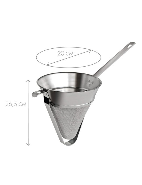 GOBEL Stainless Steel Mesh Strainer, 20cm Reinforced