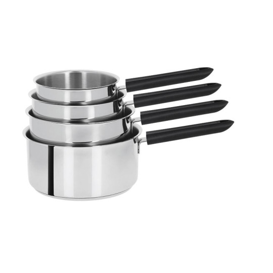 CRISTEL Mutine Fixed 4-Piece Saucepan Set - 14, 16, 18, and 20cm