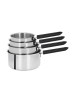 CRISTEL Mutine Fixed 4-Piece Saucepan Set - 14, 16, 18, and 20cm