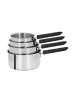 CRISTEL Mutine Fixed 4-Piece Saucepan Set - 14, 16, 18, and 20cm