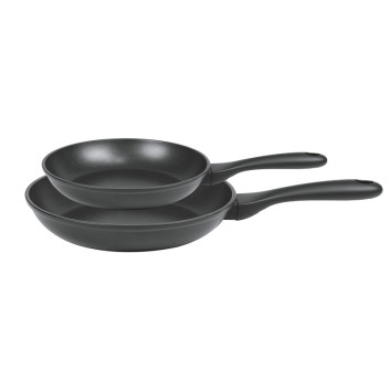 CRISTEL Cookway Cookware Set: 2 Fixed Frying Pans, 24 and 28 cm