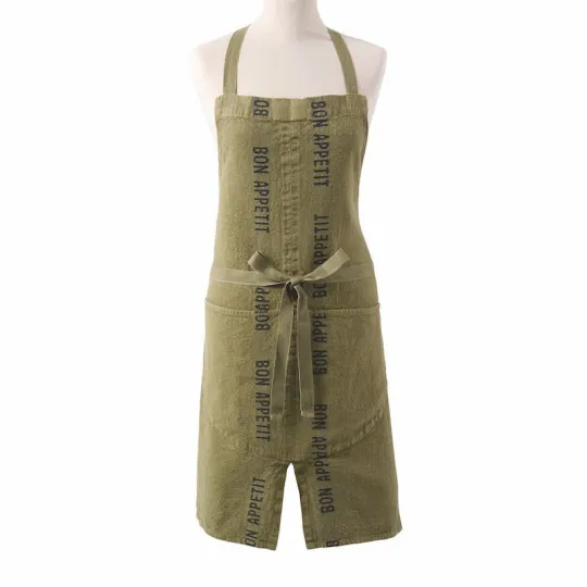 CHARVET Apron in 100% Bon Appétit Teint Linen - 3 Colors