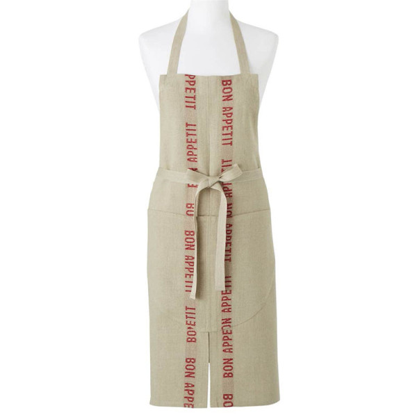 CHARVET Apron in 100% Linen Bon Appétit Lin - 5 Colors
