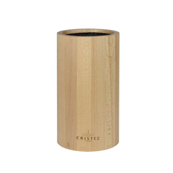 CRISTEL Beechwood Knife Block (Empty)