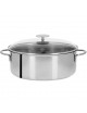 CRISTEL Mutine Fixed Stainless Steel Dutch Oven with Glass Lid - 2 Sizes