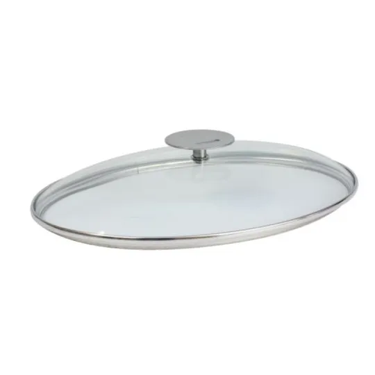 CRISTEL Platinum Oval Glass Lid - 2 Sizes