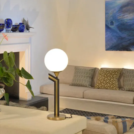 CASADISAGNE Brass table lamp L192 two-tone black and gold