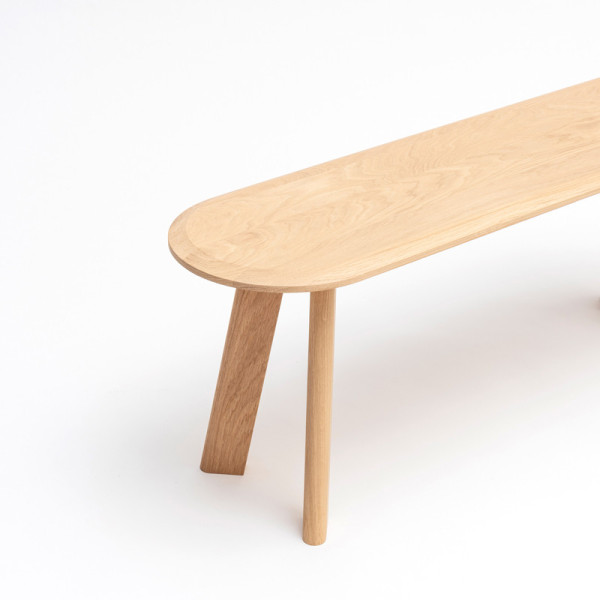 DRUGEOT MANUFACTURE Parati Bench, Solid Oak - 2 Stains, 3 Sizes