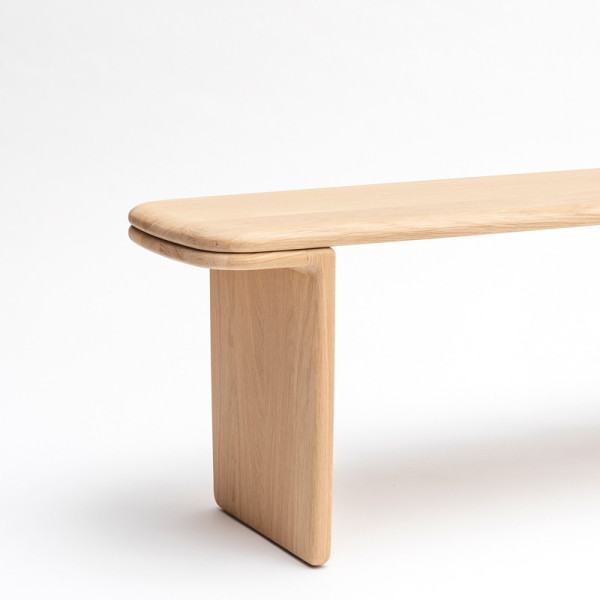 DRUGEOT MANUFACTURE Téhème Bench Solid Oak - 2 Stains, 3 Sizes