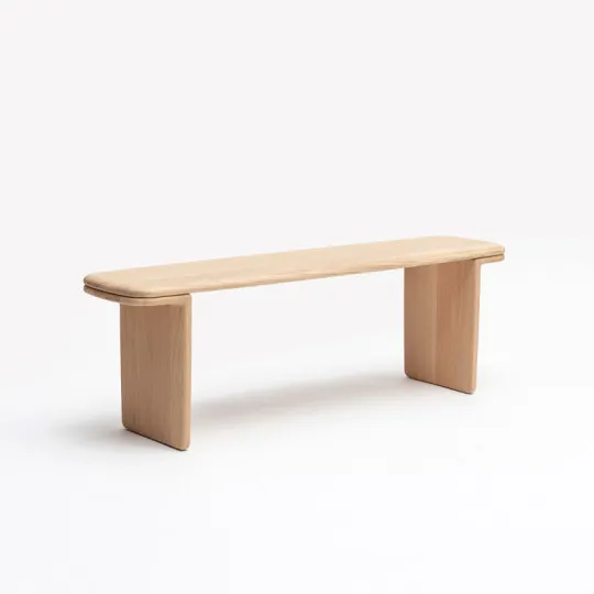 DRUGEOT MANUFACTURE Téhème Bench Solid Oak - 2 Stains, 3 Sizes