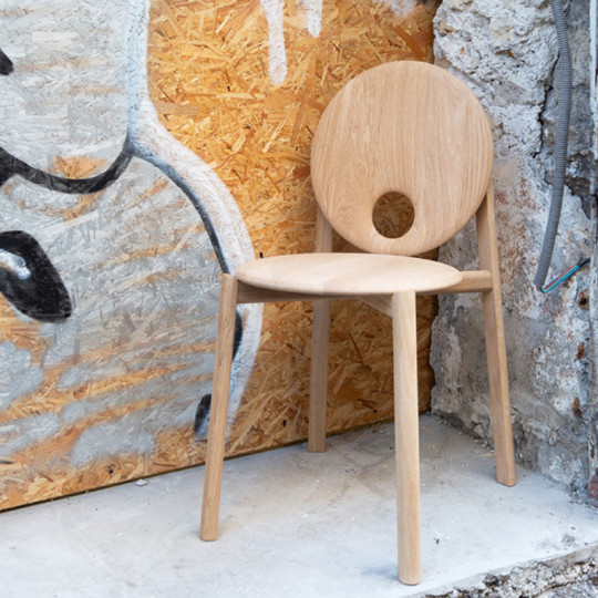 DRUGEOT MANUFACTURE Hélio Solid Oak Chair - 4 Models, 2 Finishes
