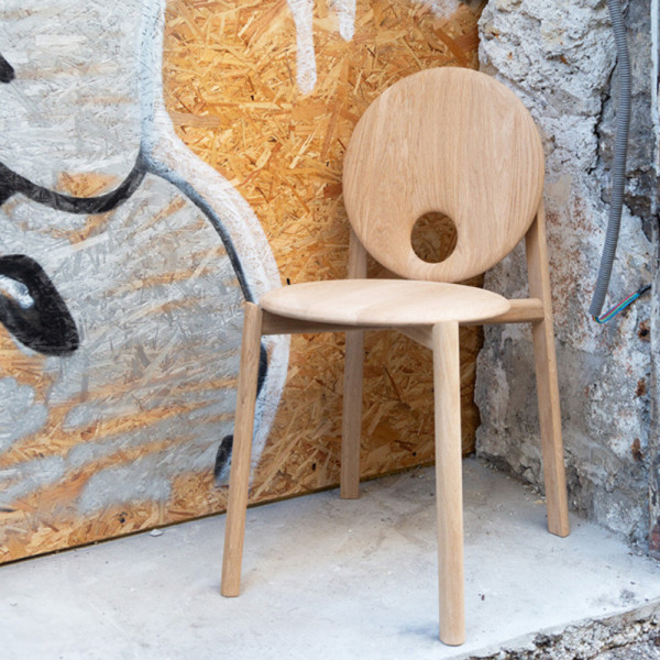 DRUGEOT MANUFACTURE Hélio Solid Oak Chair - 4 Models, 2 Finishes