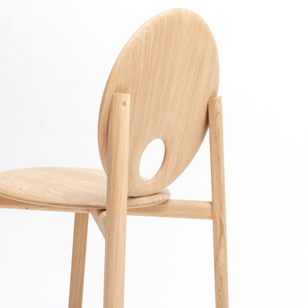 DRUGEOT MANUFACTURE Hélio Solid Oak Chair - 4 Models, 2 Finishes