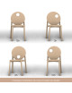 DRUGEOT MANUFACTURE Hélio Solid Oak Chair - 4 Models, 2 Finishes