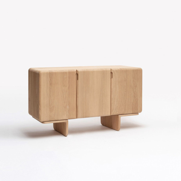 DRUGEOT MANUFACTURE 3-Door Sideboard Téhème Solid Oak - 2 Finishes