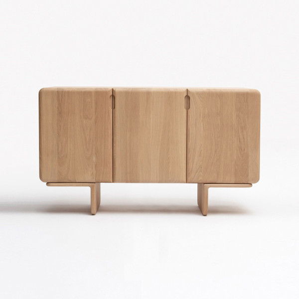 DRUGEOT MANUFACTURE 3-Door Sideboard Téhème Solid Oak - 2 Finishes