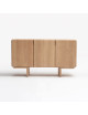 DRUGEOT MANUFACTURE 3-Door Sideboard Téhème Solid Oak - 2 Finishes