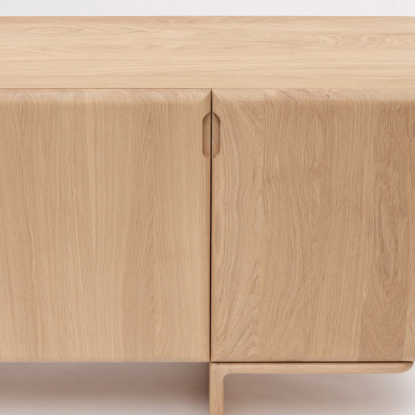 DRUGEOT MANUFACTURE 4-Door Sideboard, Solid Oak - 2 Finishes