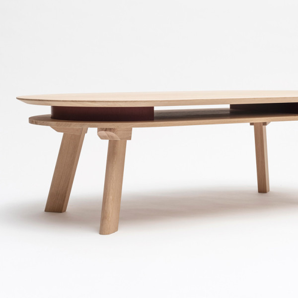 DRUGEOT MANUFACTURE Parati Coffee Table Solid Oak - 2 Finishes, 14 Colors