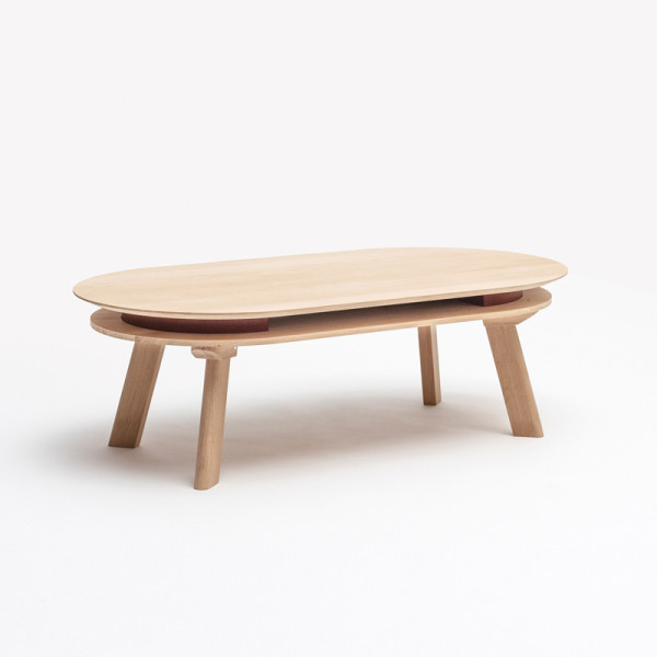 DRUGEOT MANUFACTURE Parati Coffee Table Solid Oak - 2 Finishes, 14 Colors