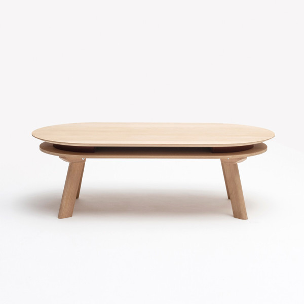 DRUGEOT MANUFACTURE Parati Coffee Table Solid Oak - 2 Finishes, 14 Colors