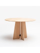 DRUGEOT MANUFACTURE Farfalla Round Dining Table in Solid Oak - 2 Finishes