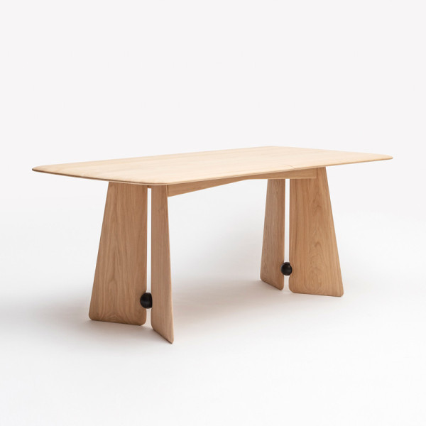 DRUGEOT MANUFACTURE Farfalla Fixed or Extendable Dining Table - 2 Finishes, 2 Sizes