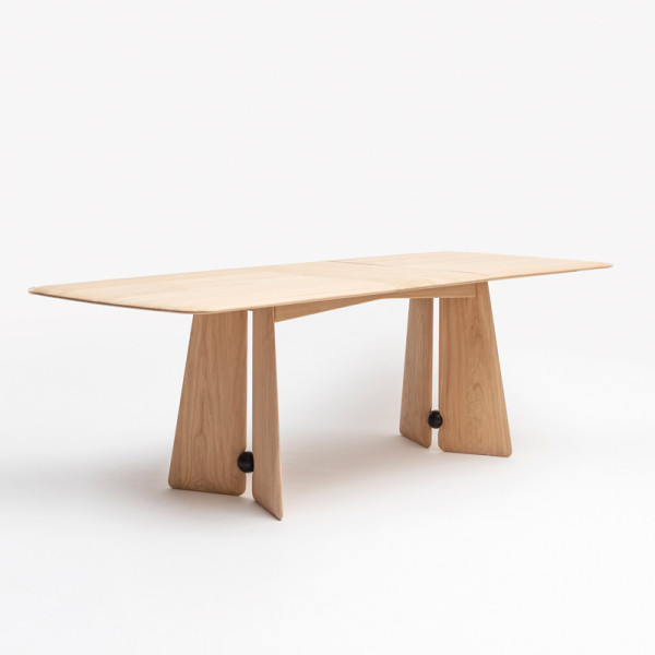 DRUGEOT MANUFACTURE Farfalla Fixed or Extendable Dining Table - 2 Finishes, 2 Sizes