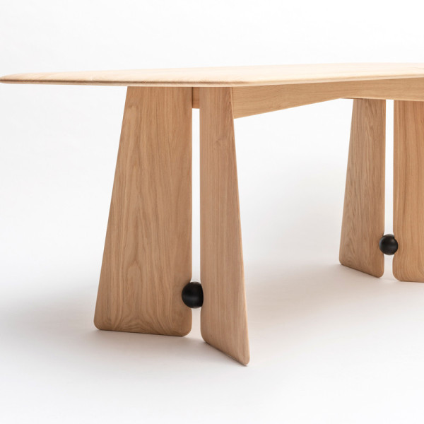 DRUGEOT MANUFACTURE Farfalla Fixed or Extendable Dining Table - 2 Finishes, 2 Sizes