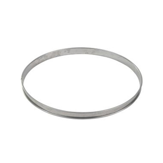 GOBEL Tall Stainless Steel Tart Ring with Rolled Edges - 2 Sizes