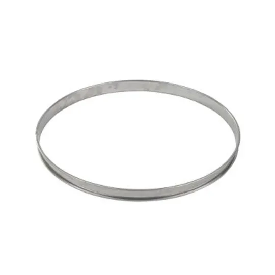 GOBEL Tall Stainless Steel Tart Ring with Rolled Edges - 2 Sizes