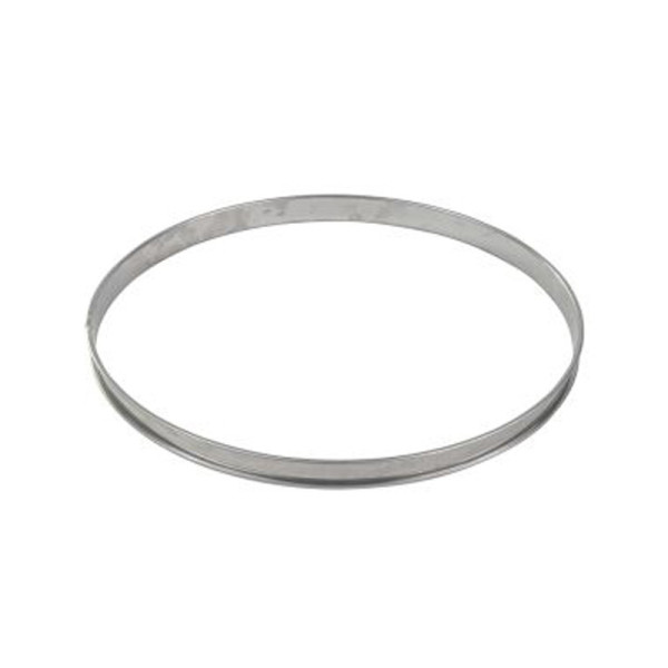 GOBEL Tall Stainless Steel Tart Ring with Rolled Edges - 2 Sizes