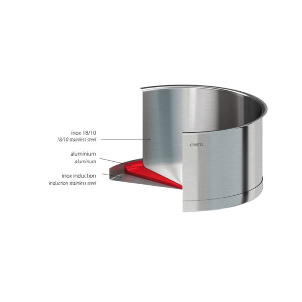 CRISTEL Strate Removable Stainless Steel Dutch Oven - 2 Sizes