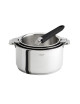 CRISTEL Casteline Removable Cookware Set: 3 Saucepans and 1 Handle