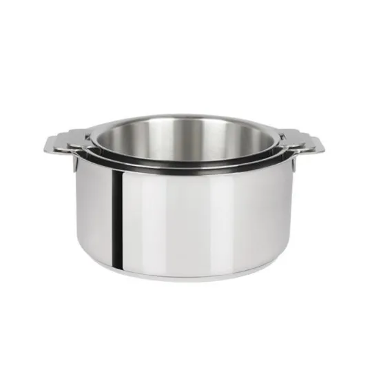 CRISTEL Mutine Cookware Set, 3 Removable Saucepans (16, 18, and 20cm)