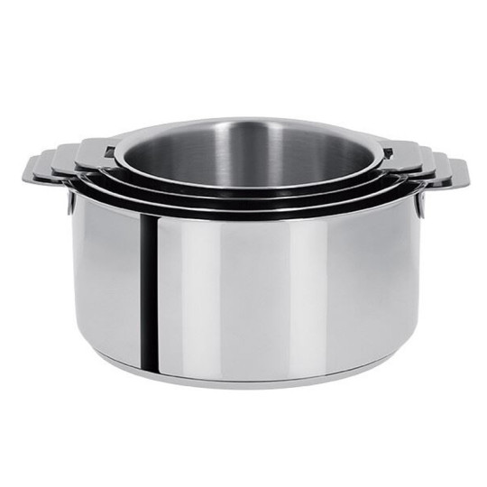 CRISTEL Mutine Cookware Set of 4 Removable Saucepans (14, 16, 18, and 20cm)