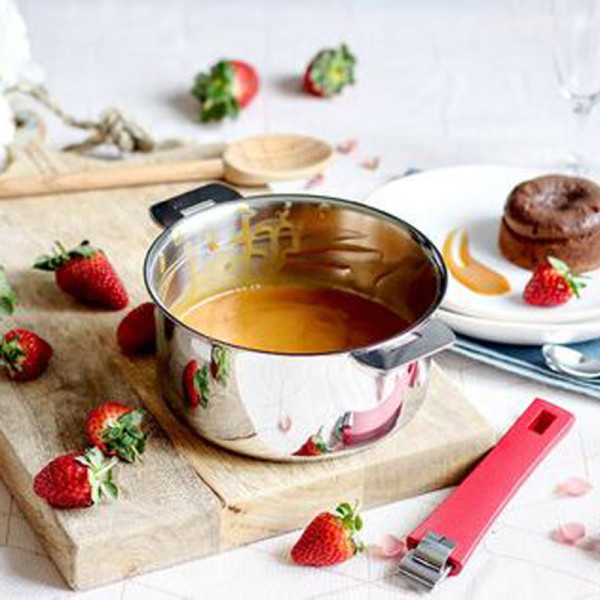 CRISTEL Mutine Cookware Set of 4 Removable Saucepans (14, 16, 18, and 20cm)