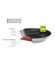 CRISTEL Mutine Fixed Non-Stick Stainless Steel Sauté Pan with Lid - 2 Sizes